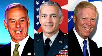 Democrats in 2004 (Left to Right):  Dean, Clark, and Gephardt