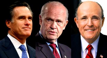 Republicans in 2008:  Romney, Thompson, and Giuliani