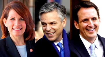 Republicans in 2012:  Bachmann, Huntsman, and Pawlenty