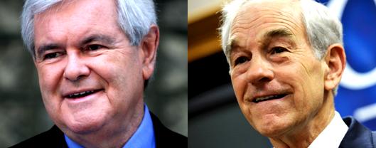 Romney's 2012 Opponents:  Gingrich and Paul