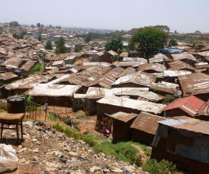 It is estimated that roughly 1 million people live in Kibera