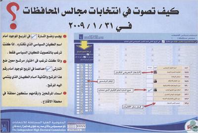 March 2010 parliamentary elections - Ballot Sample